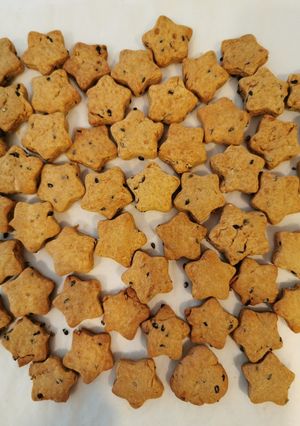子供のおやつに☆黒ごまきなこクッキー-レシピのメイン写真