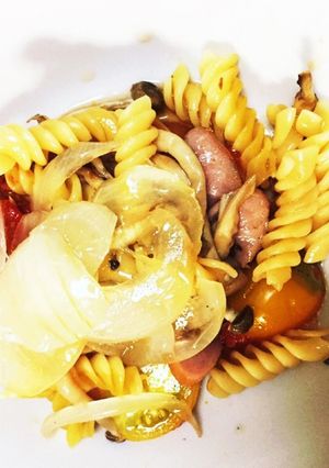 簡単ほったらかしキャンプでパスタ-レシピのメイン写真