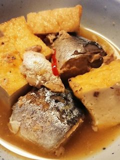 【簡単】サバ缶と厚揚げの煮物-レシピのメイン写真