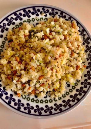 納豆カリフラワーライスチャーハン-レシピのメイン写真