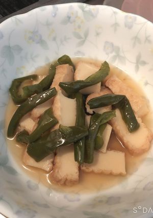 ピーマンと厚揚げの麺つゆ煮-レシピのメイン写真