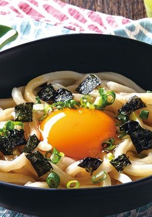 レンジで釜玉うどん-レシピのメイン写真