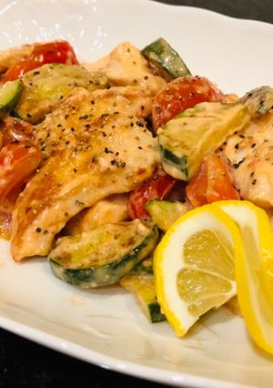 鶏ムネ肉のオーロラソース炒め-レシピのメイン写真