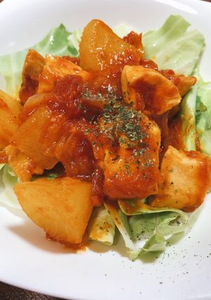 鶏もも肉と大根のトマト煮☆-レシピのメイン写真