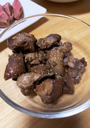 鶏レバーと山椒佃煮の煮物-レシピのメイン写真