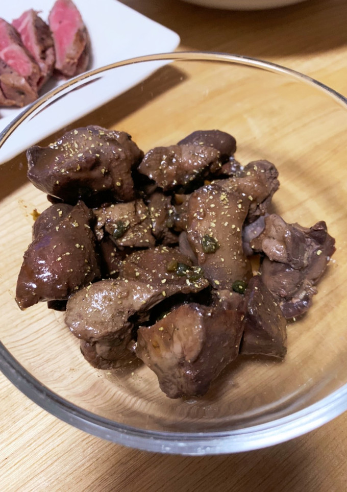 鶏レバーと山椒佃煮の煮物-レシピのメイン写真