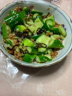納豆ときゅうりの塩昆布和え-レシピのメイン写真