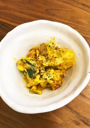 味噌とナッツのカボチャサラダ-レシピのメイン写真