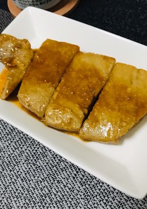 鮪の生姜焼き-レシピのメイン写真