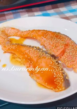 ごま香る　鮭の甘じょっぱい照り焼き　　-レシピのメイン写真