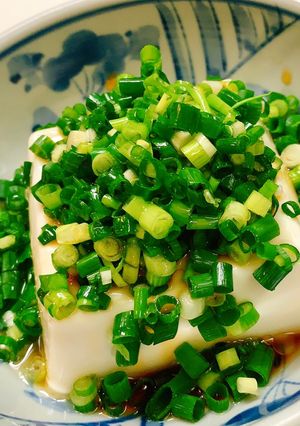 熱したごま油がけ＊青ねぎの冷やっこ-レシピのメイン写真