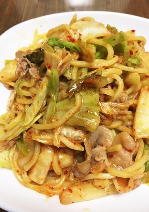 豚キムチ焼きそば-レシピのメイン写真