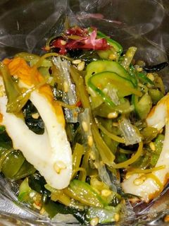 海藻ときゅうりとちくわの酢の物-レシピのメイン写真