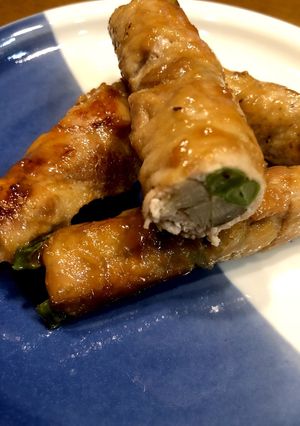 ゴボウとインゲンの豚肉巻き-レシピのメイン写真