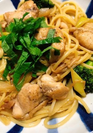 鶏肉とブロッコリーの和風パスタ-レシピのメイン写真