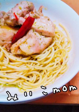 にんにくたっぷり♡バジルペペロンチーノ-レシピのメイン写真