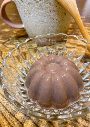 アガーでつくる＊ココアプリン-レシピのメイン写真