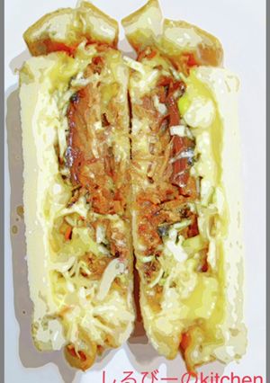 家事問屋のホットパンとサバ缶でサバサンド-レシピのメイン写真