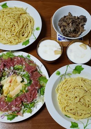 桃の自家製カスピ海ヨーグルトがけ-レシピのメイン写真