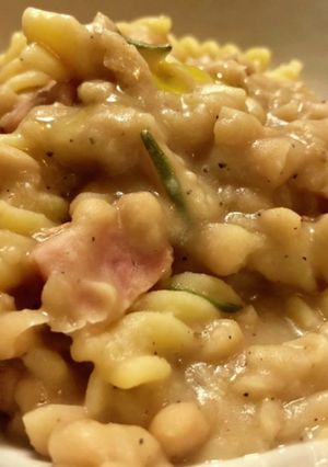 白いんげん豆のポタージュパスタ-レシピのメイン写真