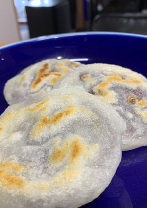 まんま梅ヶ枝餅簡単にフライパンで出来る-レシピのメイン写真