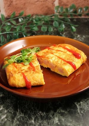 簡単！オムレツ☆魚肉ソーセージ-レシピのメイン写真