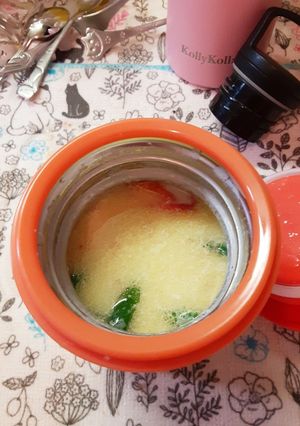 ツナのクリームスープジャー-レシピのメイン写真