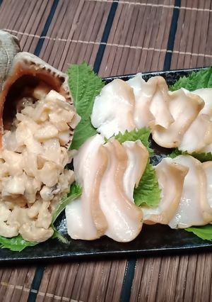 赤西貝の活造り-レシピのメイン写真
