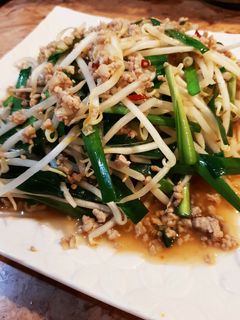 にらもやし、ひき肉と春雨のエスニック炒め-レシピのメイン写真