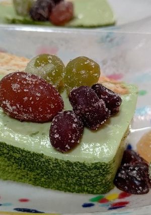 ヘルシー❣️豆乳抹茶クリームチーズケーキ-レシピのメイン写真