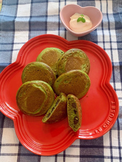 抹茶小豆パンケーキ-レシピのメイン写真