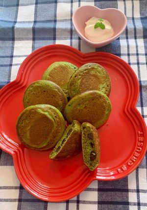 抹茶小豆パンケーキ-レシピのメイン写真