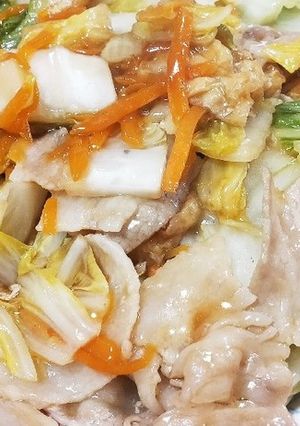 豚バラと白菜の和風あんかけ-レシピのメイン写真