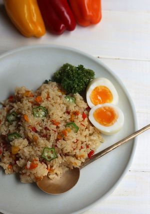 炊飯器でかんたん夏野菜ピラフ-レシピのメイン写真