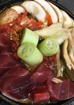 マグロのアヒージョ-レシピのメイン写真