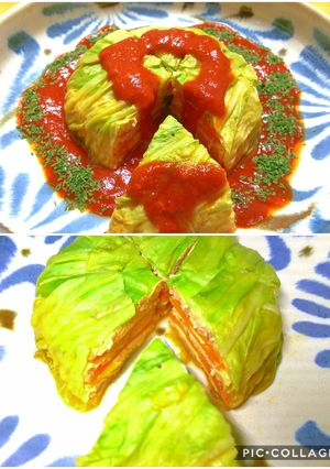 レンジで簡単◎鮭缶でミルフィーユ-レシピのメイン写真