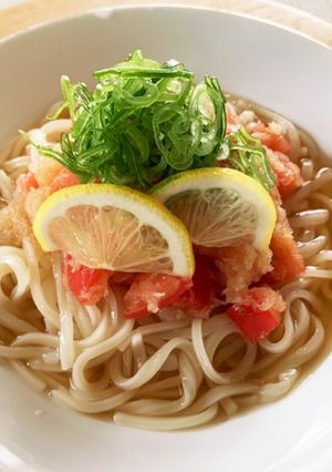 トマトおろしうどん-レシピのメイン写真