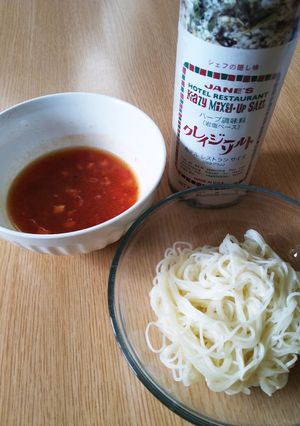 クレソルで簡単！イタリアントマトそうめん-レシピのメイン写真
