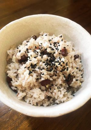 小豆茶を使って簡単小豆ご飯-レシピのメイン写真