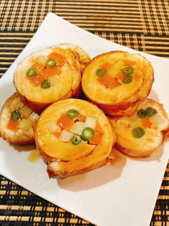 ☆三色野菜と鶏胸肉のロール焼き☆-レシピのメイン写真