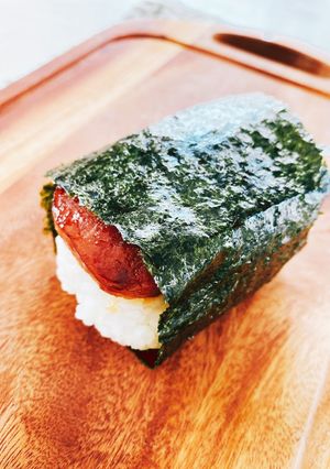 海苔大きめ☆スパムむすび-レシピのメイン写真