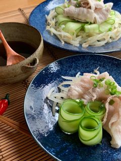 夏はさっぱり☆レモンぽん酢の冷しゃぶ-レシピのメイン写真