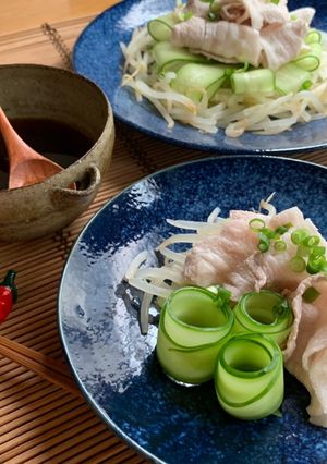 夏はさっぱり☆レモンぽん酢の冷しゃぶ-レシピのメイン写真