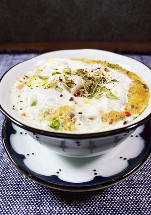 余ったコロッケの種と玉子でチン-レシピのメイン写真