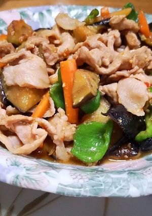 茄子と豚肉のみそ炒め-レシピのメイン写真