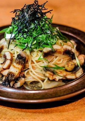 鰻ペペロンチーノ【うなぎだれ使用】-レシピのメイン写真