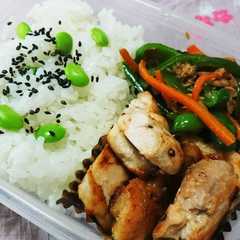 簡単お弁当シリーズvol.4 豆ご飯-レシピのメイン写真