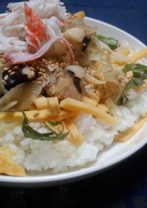 【夏飯】タコのポキ酢飯丼-レシピのメイン写真