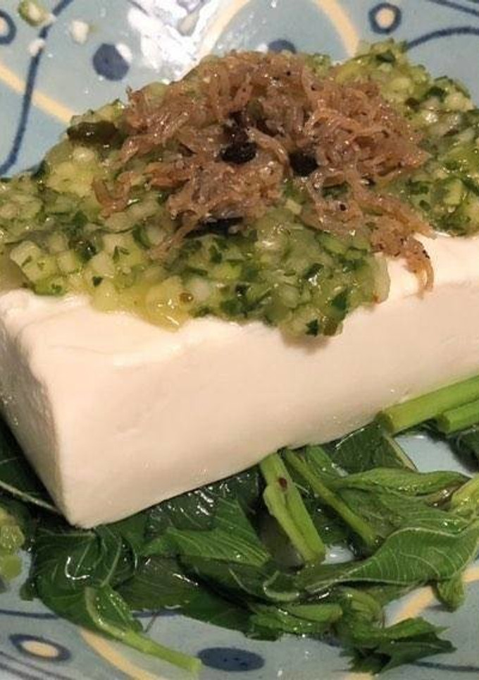 山形のだしと小豆島のちりめん山椒で夏冷奴-レシピのメイン写真