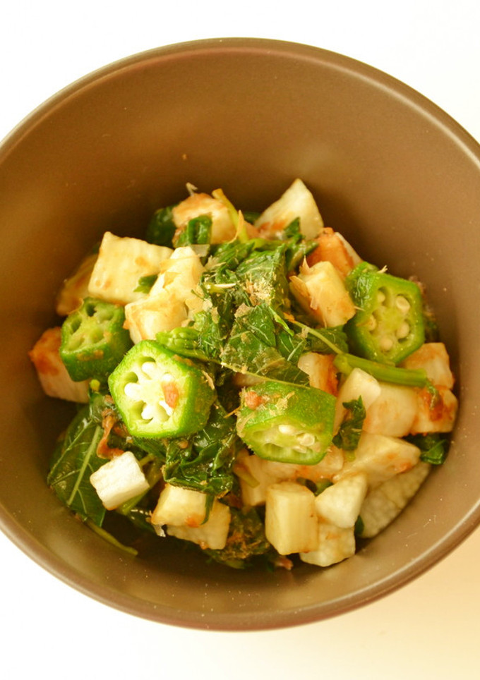 【簡単】ねばねば野菜のおかか和え-レシピのメイン写真